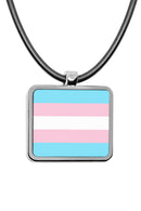 Pride Flags Square Pendant Necklace