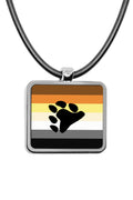 Pride Flags Rectangle pendant silver necklace Pride Flags pendant necklace Square charm Transgender Bisexual Lesbian Polysexual Asexual Pansexual Philly Intersex Genderqueer Bear Flag Square charm stainless steel