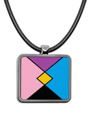 Pride Flags Square Pendant Necklace