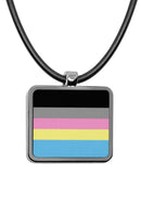 Pride Flags Square Pendant Necklace