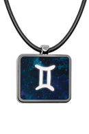 Zodiac Sign Square Pendant necklace