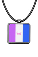 Pride Flags Square Pendant Necklace