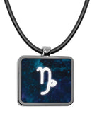 Zodiac Sign Square Pendant necklace