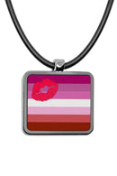 Pride Flags Square Pendant Necklace