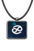 Zodiac Sign Square Pendant necklace Charms Aquarius Aries Cancer Gemini Leo Libra Pisces Scorpio Taurus Virgo Stainless Pendant Accessories