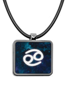 Zodiac Sign Square Pendant necklace
