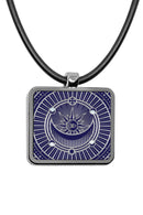 Magic Spell Circle Square Pendant Necklace