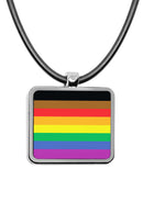 Pride Flags Square Pendant Necklace