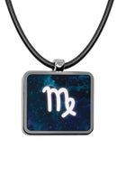 Zodiac Sign Square Pendant necklace