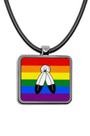 Pride Flags Square Pendant Necklace