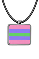 Pride Flags Square Pendant Necklace