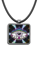 Evil Eye Square Pendant Necklace