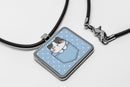 Cute Cat Pockets Square Pendant Necklace