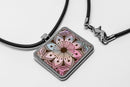 Henna Square Pendant Necklace
