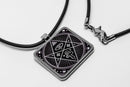 Magic Spell Circle Square Pendant Necklace