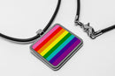 Pride Flags Square Pendant Necklace