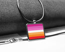 Pride Flags Square Pendant Necklace