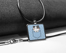 Cute Cat Pockets Square Pendant Necklace