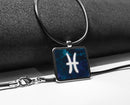 Zodiac Sign Square Pendant necklace