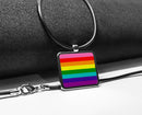 Pride Flags Square Pendant Necklace