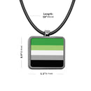 Pride Flags Square Pendant Necklace