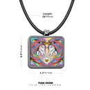 Unicorn Square Pendant necklace