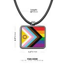 Pride Flags Square Pendant Necklace