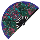 Samurai Mask Oni Mask Bamboo Hand Fan
