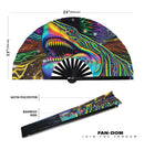 Shark Psychedelic Bamboo Hand Fan