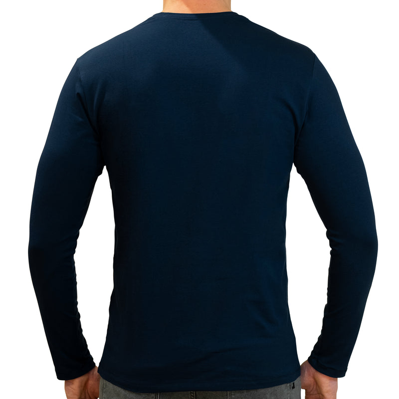 Super Soft T-shirt | Cotton Crew Neck Long sleeve T Shirt Men's