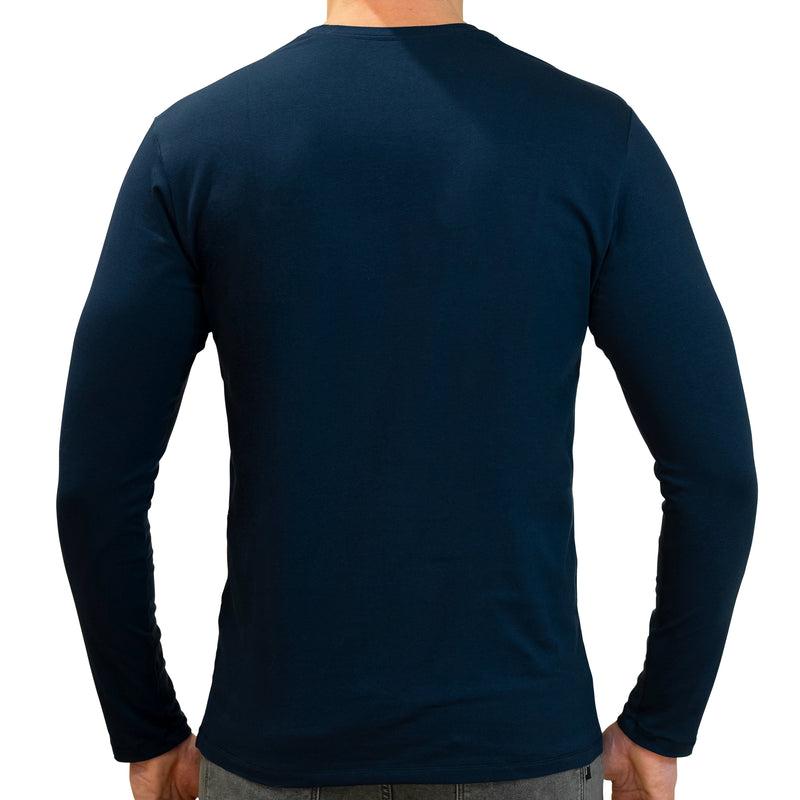 Neon Rainbow Cow | Super Soft T-shirt | Cotton Crew Neck Long sleeve T Shirt Men's