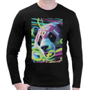 Neon Rave Panda Men Long Sleeves T-shirt
