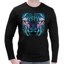 Neon Rave Cheetah Men Long Sleeves T-shirt