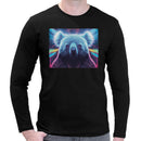 Neon Koala | Super Soft T-shirt | Cotton Crew Neck Long sleeve T Shirt Men's