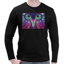 Neon Tribal Parrot Men Long Sleeves T-shirt