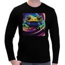 Frog Neon Psychedelic Toad Acid Poison Dart Frog | Super Soft T-shirt | Cotton Crew Neck Long sleeve T Shirt Men's