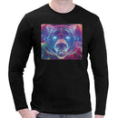 Bear Neon Rave | Super Soft T-shirt | Cotton Crew Neck Long sleeve T Shirt Men's