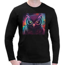 Neon Owl Men Long Sleeves T-shirt