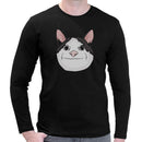 Awkward Cat Smile Meme | Men long sleeves t-shirt
