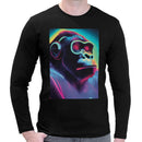 Neon Rave Gorilla Men Long Sleeves T-shirt