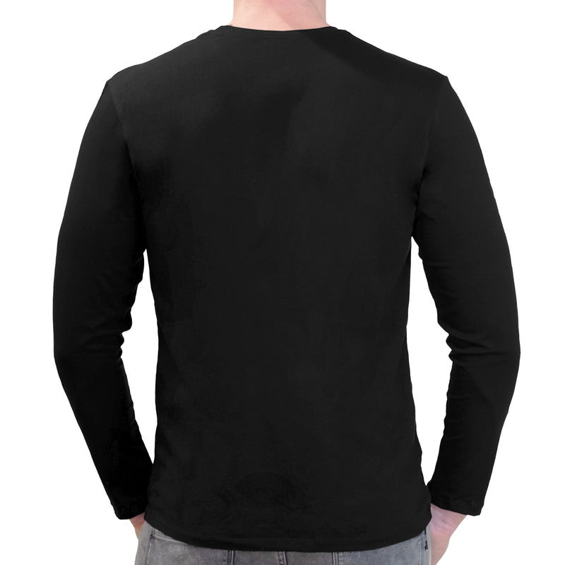 Awkward Cat Smile Meme | Super Soft T-shirt | Cotton Crew Neck Long sleeve T Shirt Men's