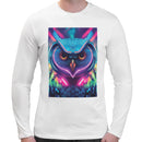 Neon Rave Owl Men Long Sleeves T-shirt