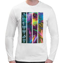 Bear Neon Rave | Super Soft T-shirt | Cotton Crew Neck Long sleeve T Shirt Men's