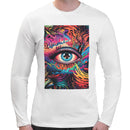 Trippy Third Eye | Super Soft T-shirt | Cotton Crew Neck Long sleeve T Shirt Men's