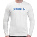 Broken Spoof Logo | Super Soft T-shirt | Cotton Crew Neck Long sleeve T Shirt Men's