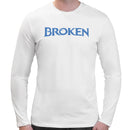 Broken Spoof Logo | Super Soft T-shirt | Cotton Crew Neck Long sleeve T Shirt Men's