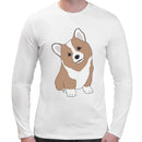 Cute Corgi Men Long Sleeves T-shirt