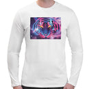 Tiger Neon Psychedelic Men Long Sleeves T-shirt