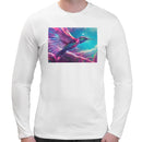 Neon Hummingbird Men Long Sleeves T-shirt