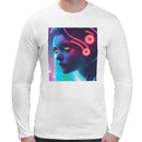 Raver Girl Neon Men Long Sleeves T-shirt